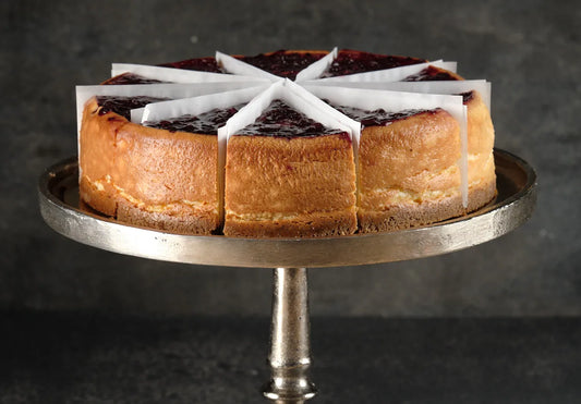 Pre-Sliced Baked Blueberry Cheesecake
