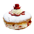 Strawberries and Cream Donut Cake