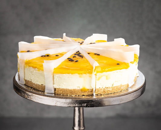 Pre-Sliced Passion Fruit Cheesecake